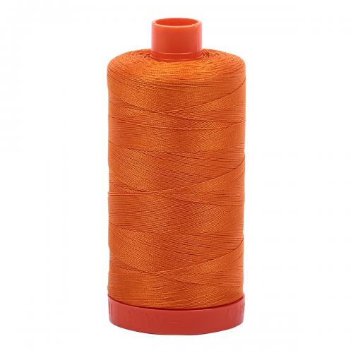 Aurifil Cotton Thread Solid 50wt 1422yds Bright Orange (#1133)