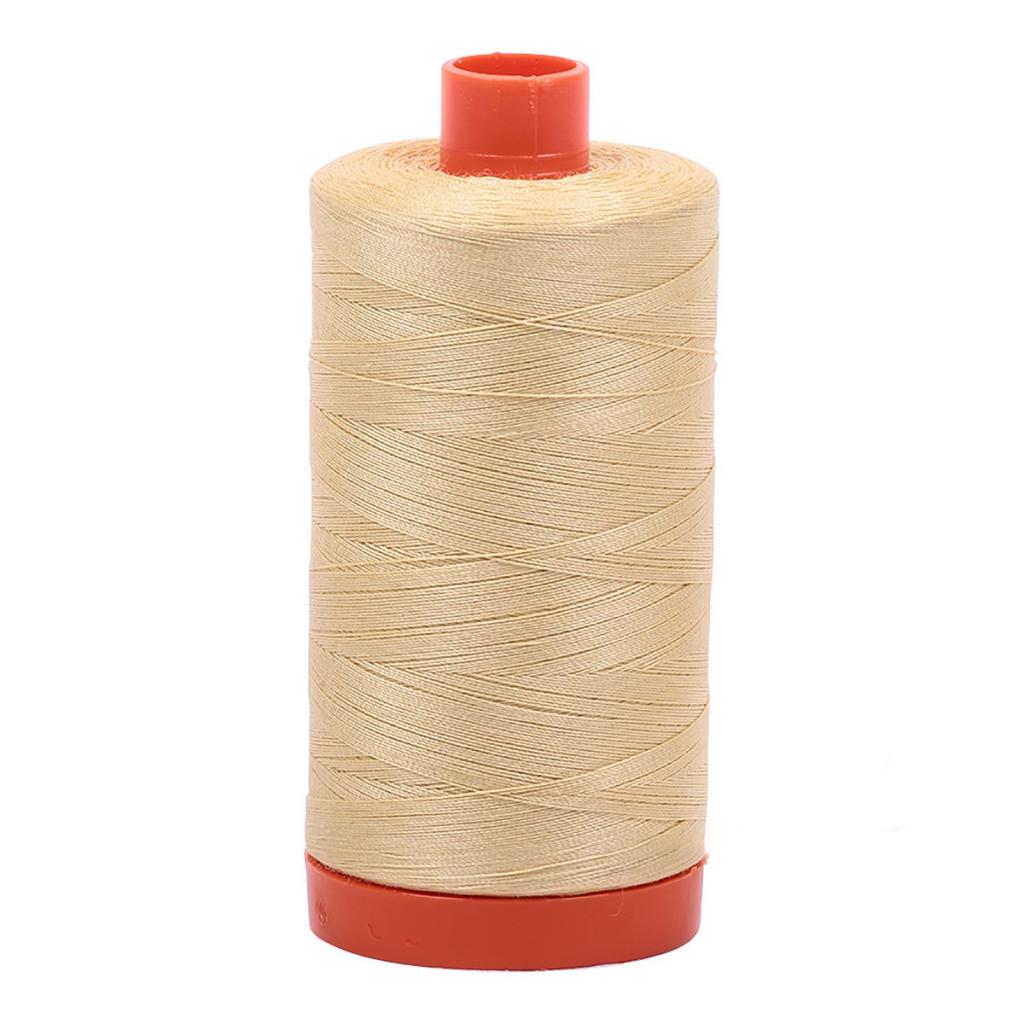 Aurifil Cotton Thread Solid 50wt 1422yds Wheat (#2125)