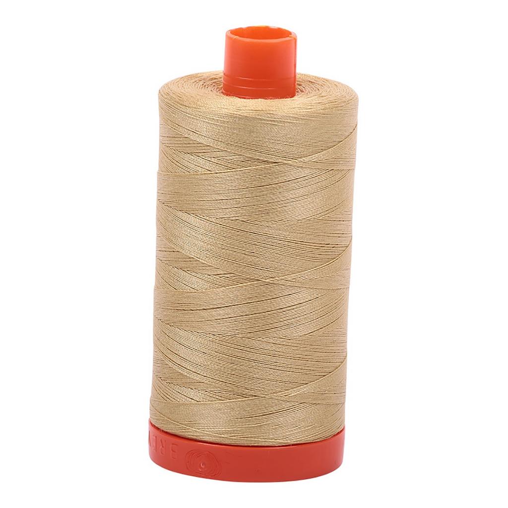 Aurifil Cotton Thread Solid 50wt 1422yds Very Light Brass (#2915)