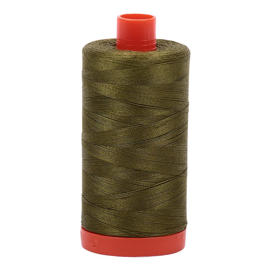 Aurifil Cotton Thread Solid 50wt 1422yds Very Dark Olive (#2887)
