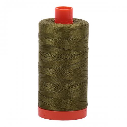 Aurifil Cotton Thread Solid 50wt 1422yds Very Dark Olive (#2887)