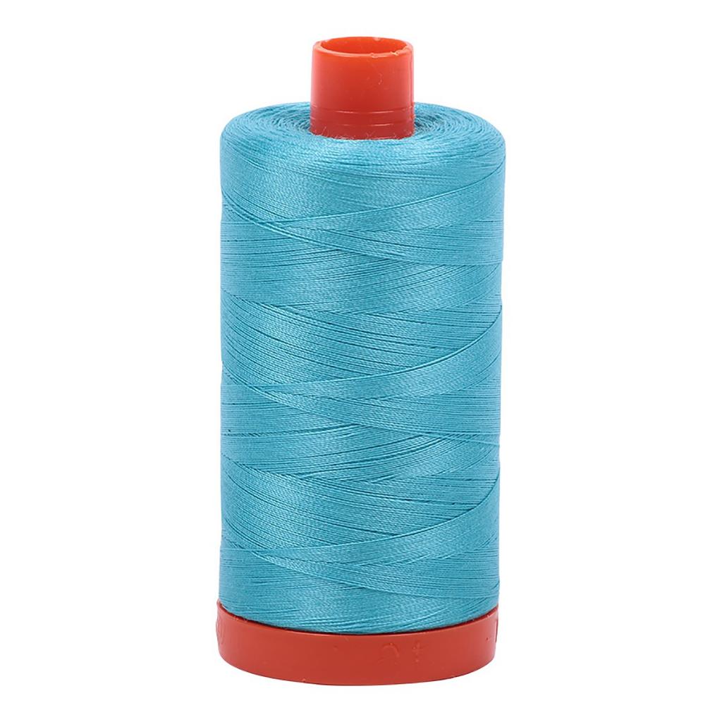 Aurifil Cotton Thread Solid 50wt 1422yds Bright Turquoise (#5005)
