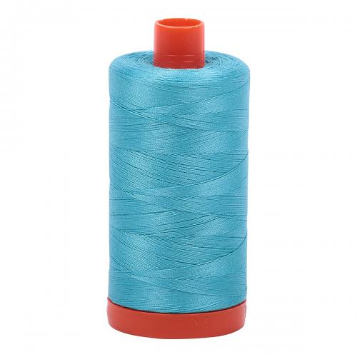Aurifil Cotton Thread Solid 50wt 1422yds Bright Turquoise (#5005)