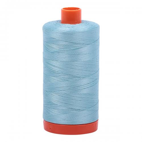 Aurifil Cotton Thread Solid 50wt 1422yds Light Grey Turquoise (#2805)