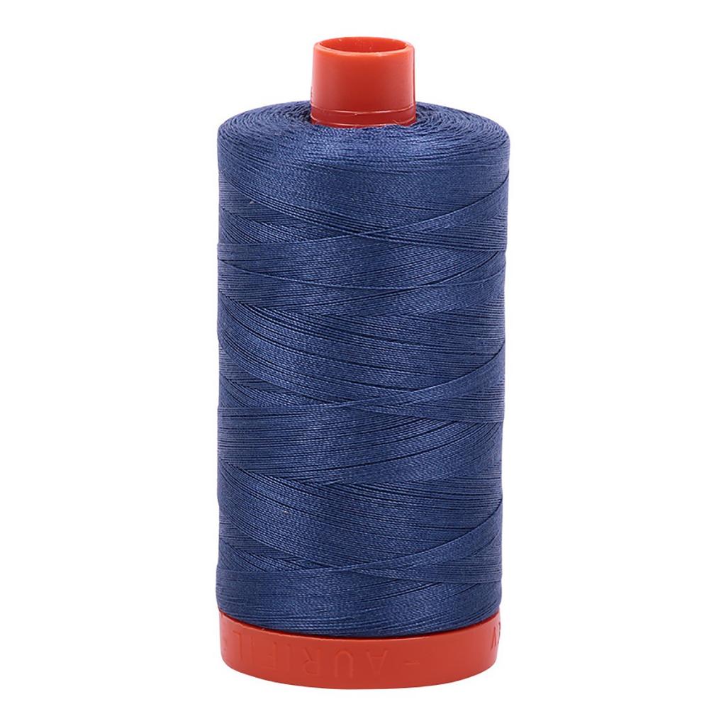 Aurifil Cotton Thread Solid 50wt 1422yds Steel Blue (#2775)