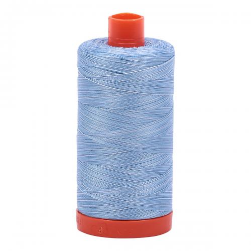 Aurifil Cotton Variegated Thread 50wt 1422yds Stonewashed Denim (#3770)