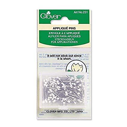 Applique Glass Head Pin Size 12 - 3/4in 150ct