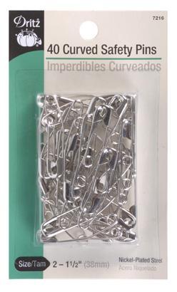 Curved Safety Pin 1 1/2in Size 2 40ct
