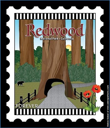 U.S. National Park Stamps Panel