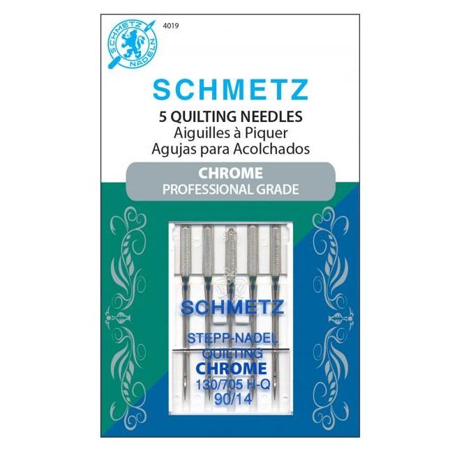 Chrome Quilting Schmetz Needle 5 ct, Size 90/14