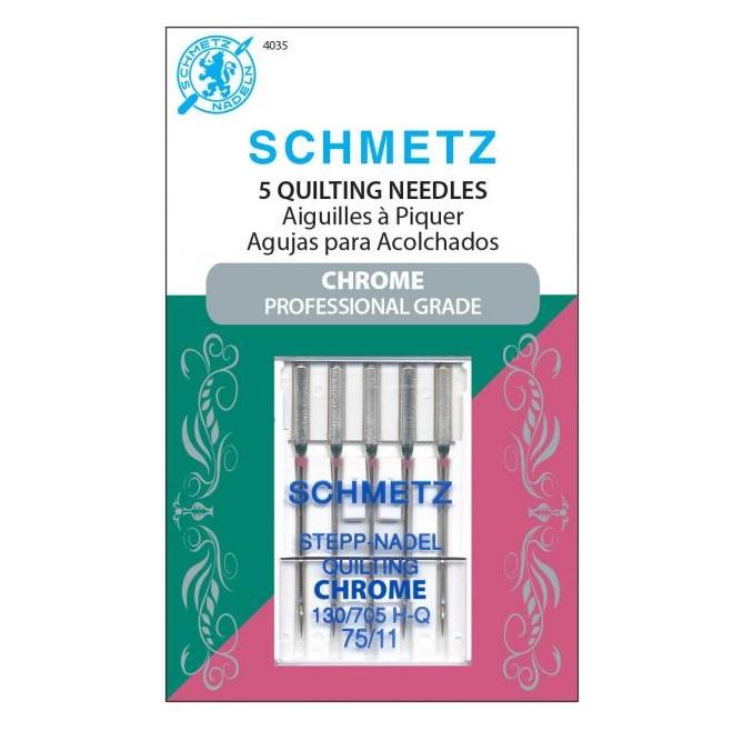 Chrome Quilting Schmetz Needle 5 ct, Size 75/11