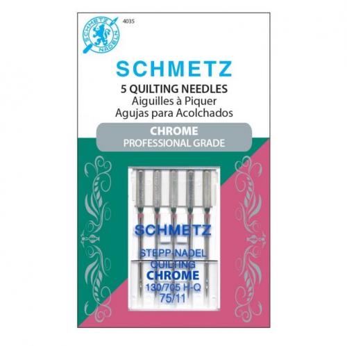 Chrome Quilting Schmetz Needle 5 ct, Size 75/11