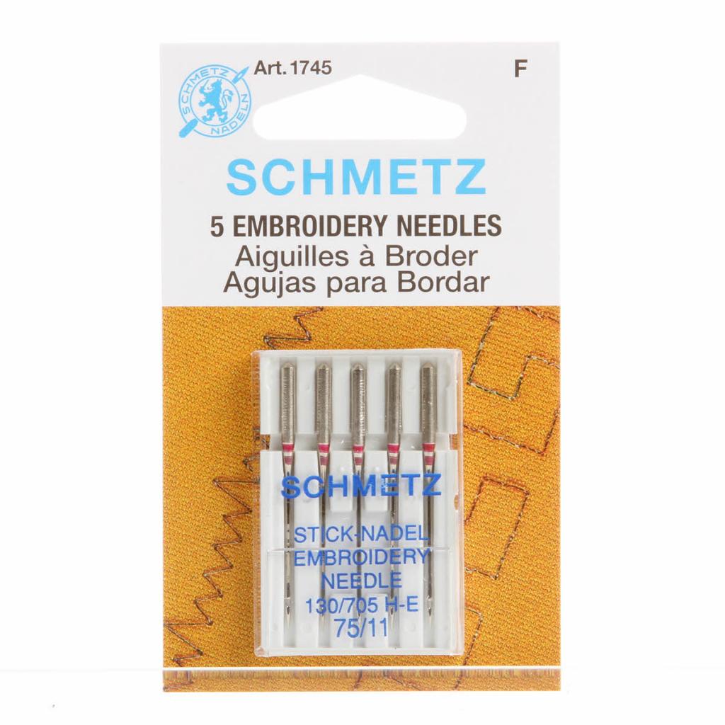Schmetz Embroidery Machine Needle Size 11/75