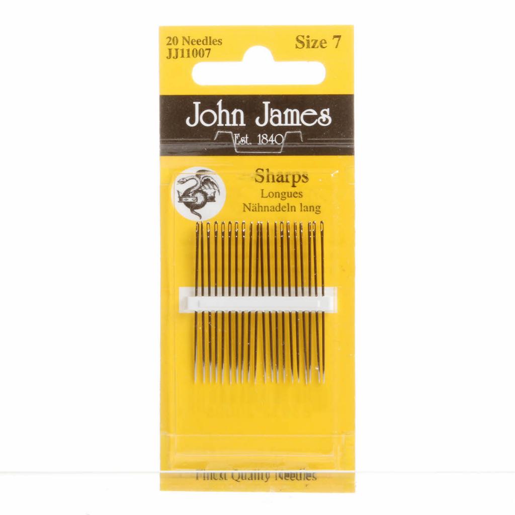 John James Sharps Needles Size 7 20ct