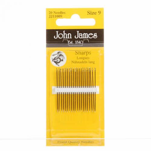 John James Sharps Needles Size 9 20ct