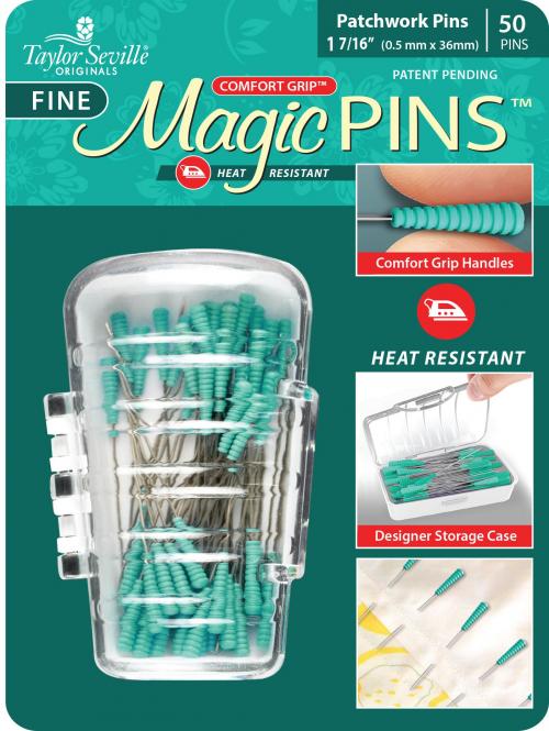 Taylor Mate Magic Fine Pins Patchwork 50pc