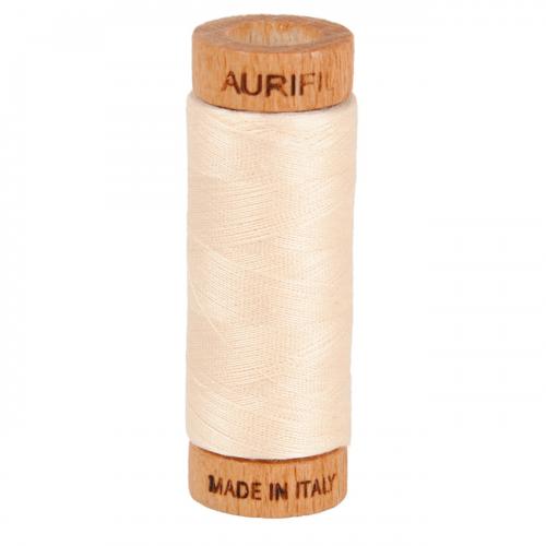Aurifil Cotton Thread Solid 80wt 300yds Light Sand (#2000)
