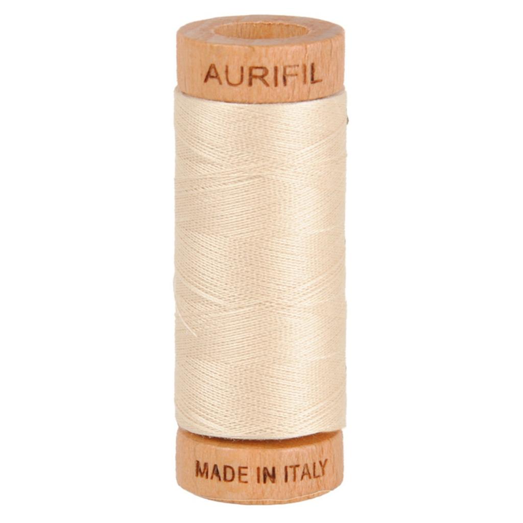 Aurifil Cotton Thread Solid 80wt 300yds Light Beige (#2310)