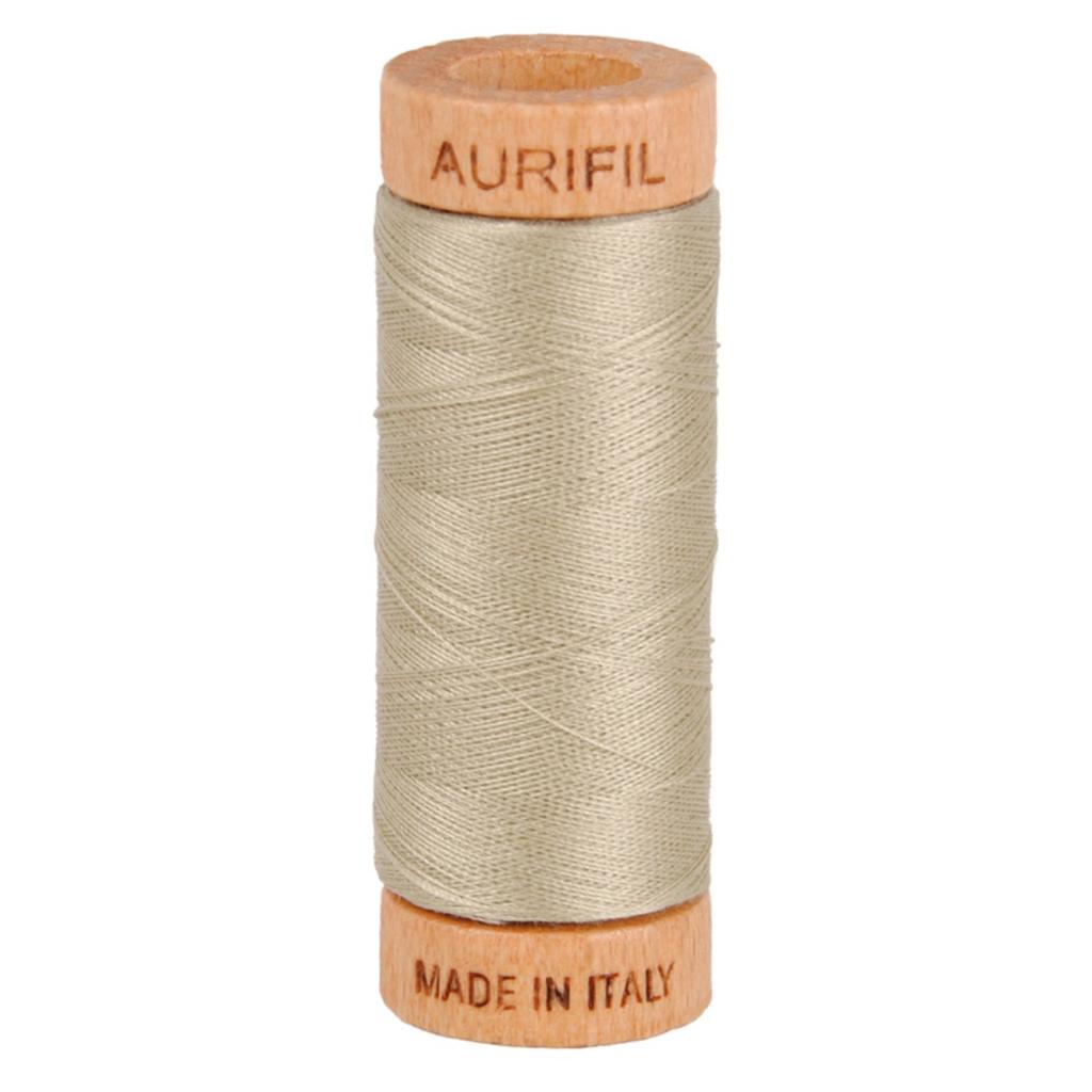 Aurifil Cotton Thread Solid 80wt 300yds Stone (#2324)