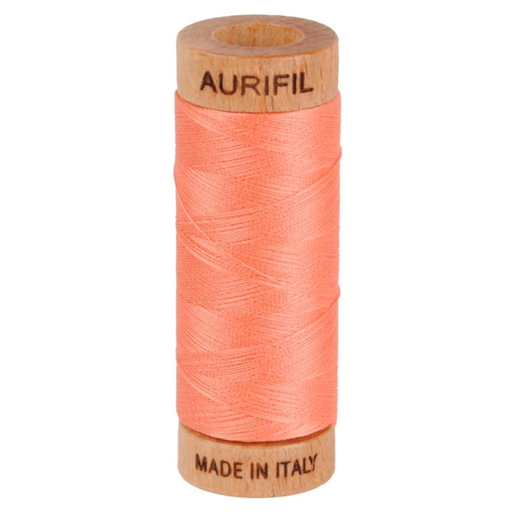 Aurifil Cotton Thread Solid 80wt 300yds Light Salmon (#2220)