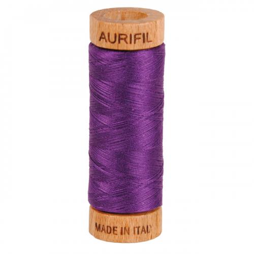 Aurifil Cotton Thread Solid 80wt 300yds Medium Purple (#2545)