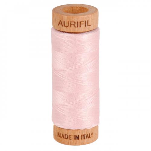 Aurifil Cotton Thread Solid 80wt 300yds Pale Pink (#2410)