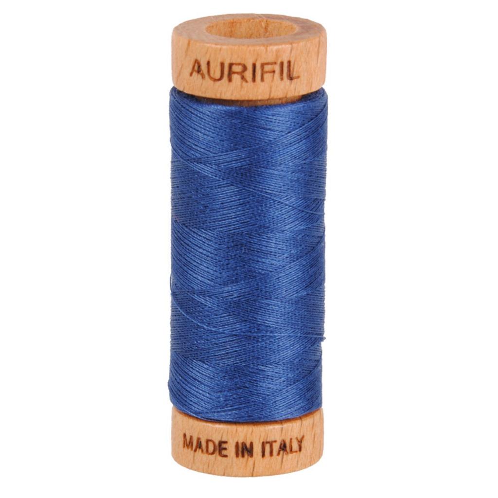 Aurifil Cotton Thread Solid 80wt 300yds Steel Blue (#2775)