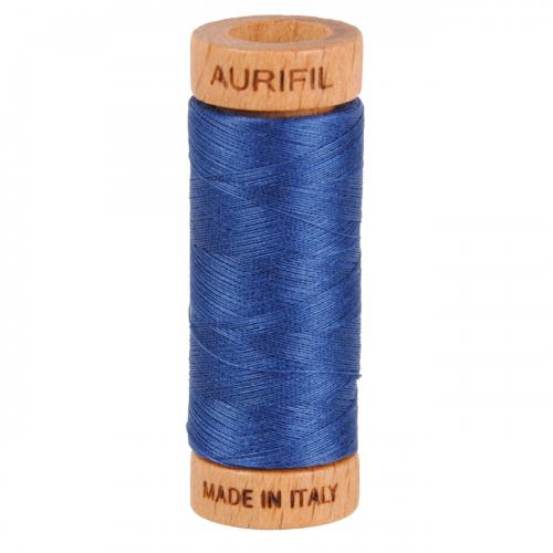 Aurifil Cotton Thread Solid 80wt 300yds Steel Blue (#2775)