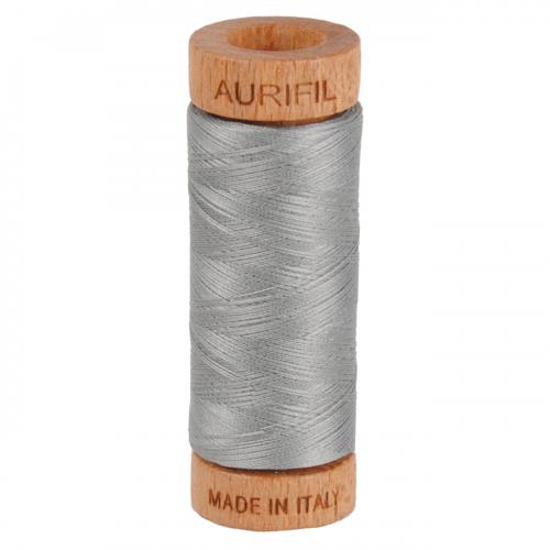 Aurifil Cotton Thread Solid 80wt 300yds Stainless Steel (#2620)