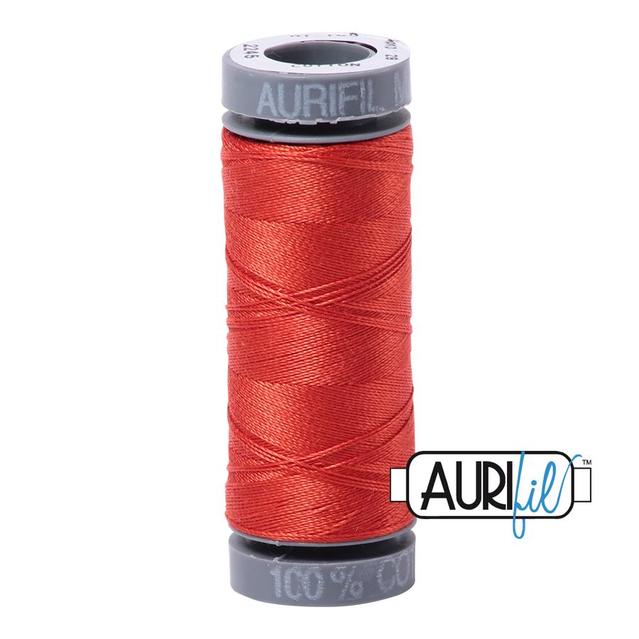 Aurifil Cotton Thread 28wt 109yds Red Orange (#2245)