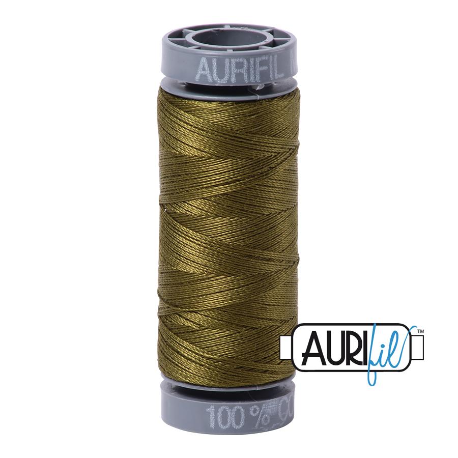 Aurifil Cotton Thread 28wt 109yds Very Dark Olive (#2887)