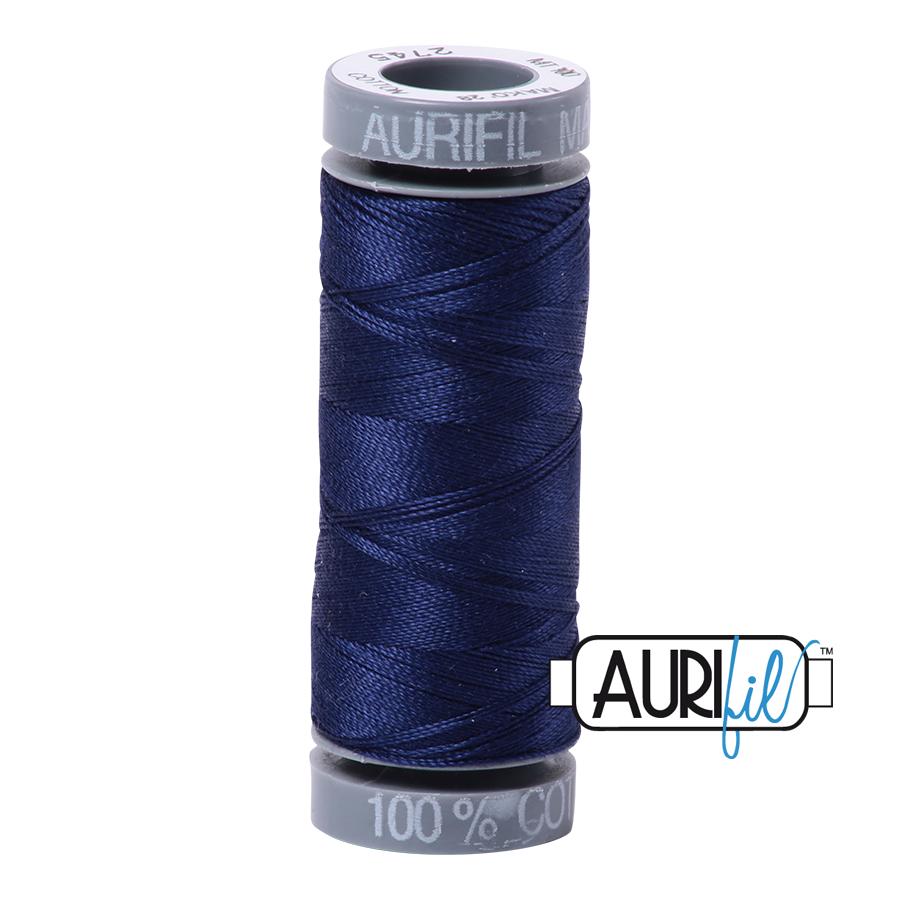 Aurifil Cotton Thread 28wt 109yds Midnight (#2745)