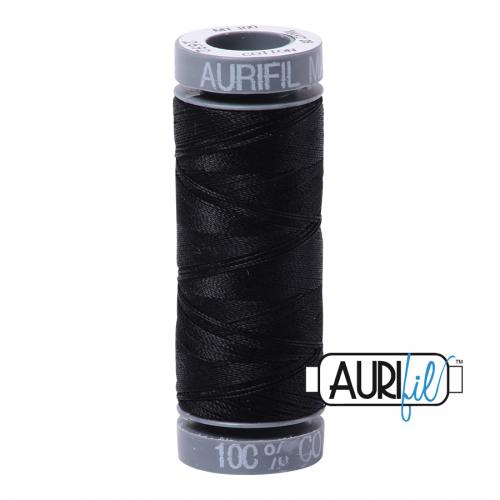 Aurifil Cotton Thread 28wt 109yds Black (#2692)