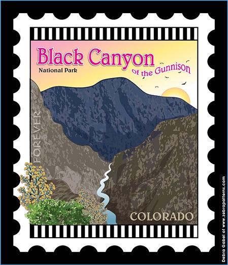 U.S. National Park Stamps Panel