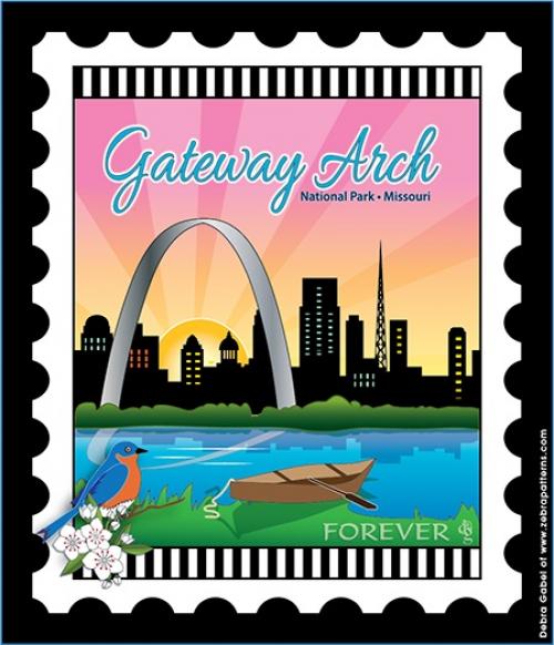 U.S. National Park Stamps Panel