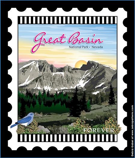 U.S. National Park Stamps Panel