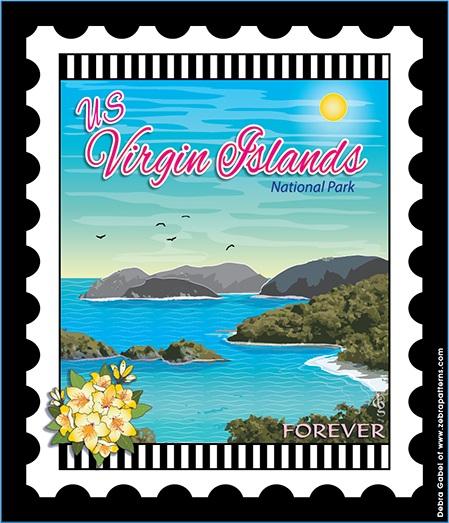 U.S. National Park Stamps Panel