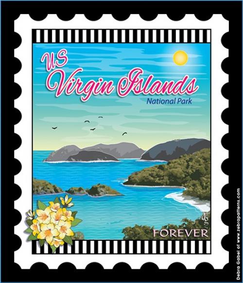 U.S. National Park Stamps Panel