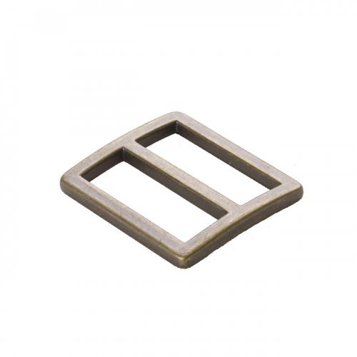 Slider 1in Ant Brass Widemouth, Flat