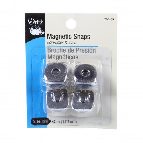 Magnetic Snap Square Nickel 3/4in