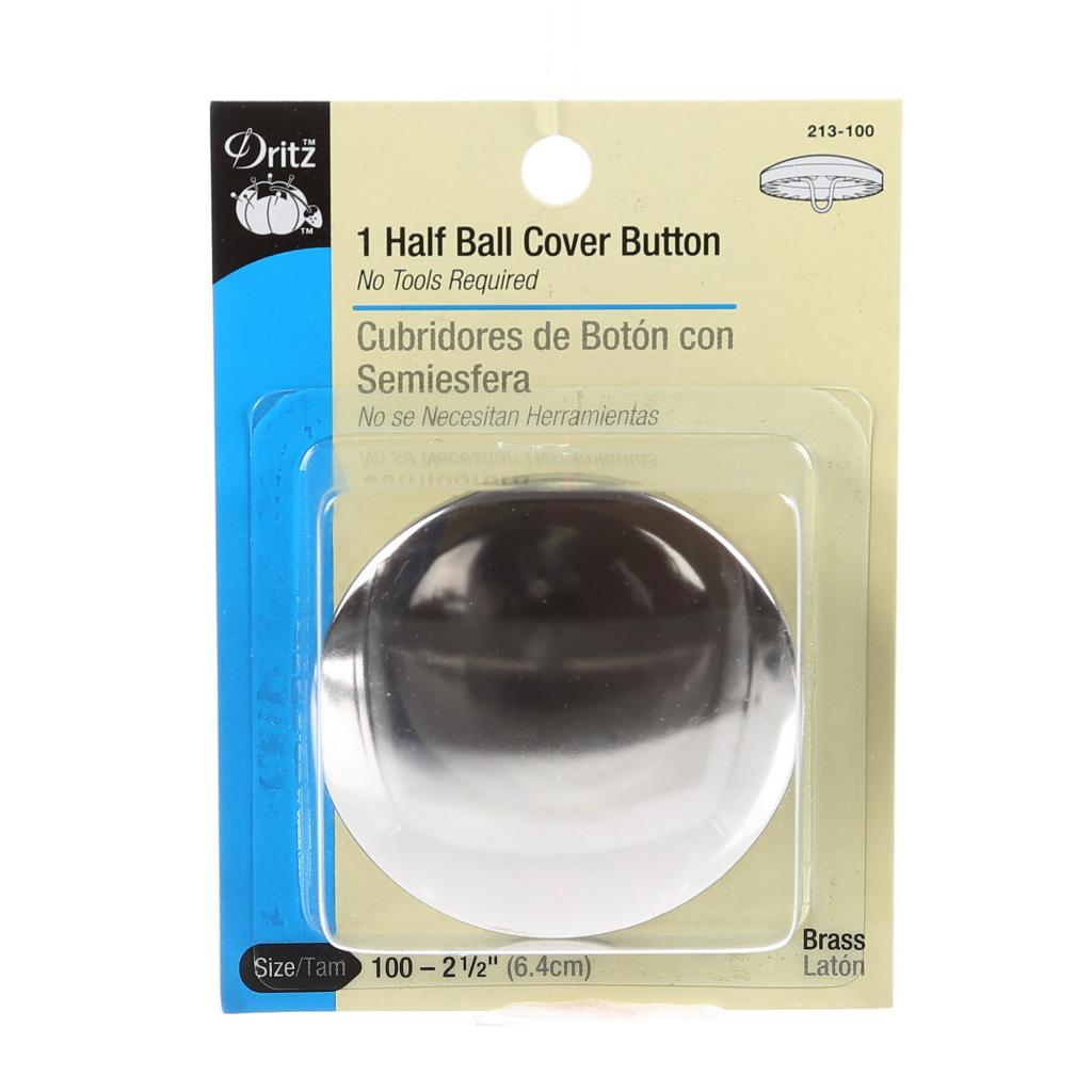Button Cover Half Ball 2 1/2in