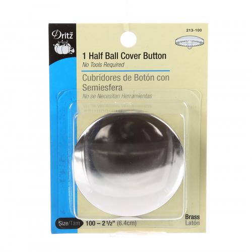 Button Cover Half Ball 2 1/2in