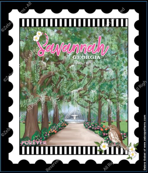 U.S. Cities & Destinations Stamps Panel