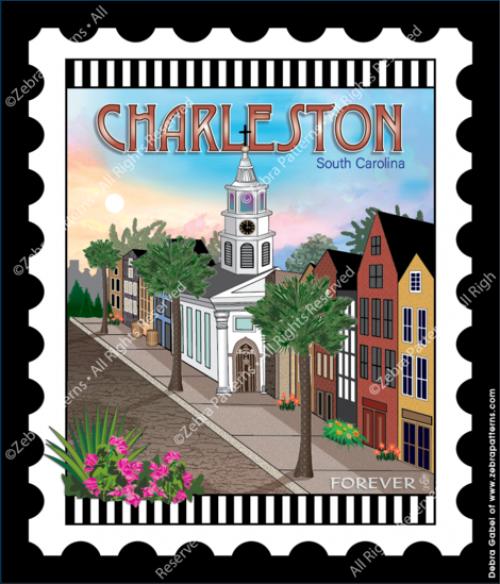 U.S. Cities & Destinations Stamps Panel