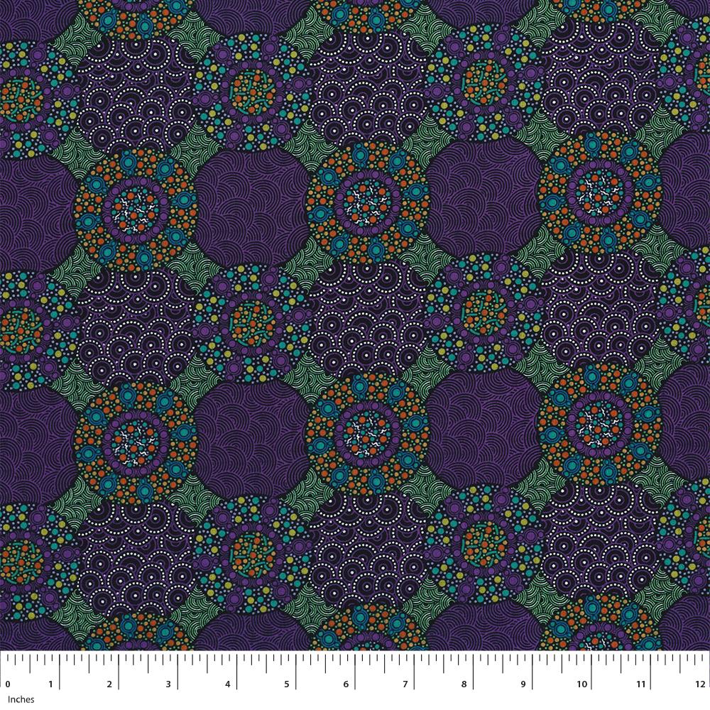 Aboriginal Prints Purple