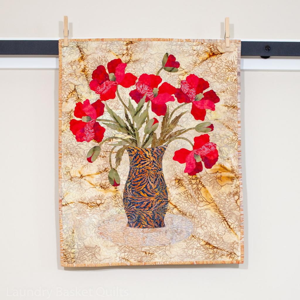 Poppies Raw Applique Quilt Pattern