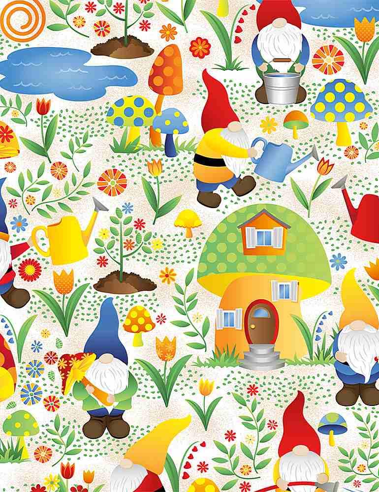 Gnome Worry, Be Happy White