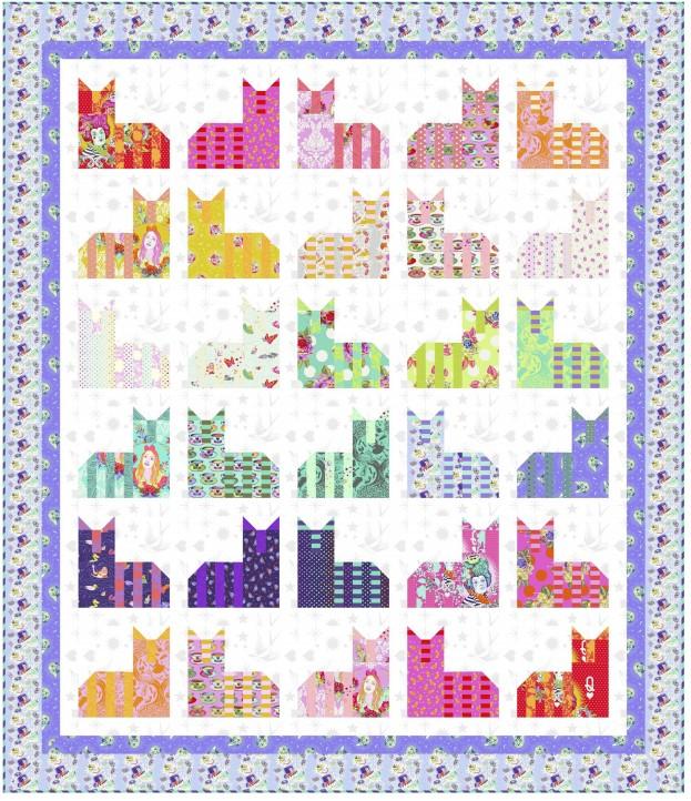 Chesire Cats Flake Quilt - FREE PATTERN DOWNLOAD