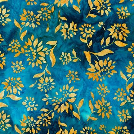 Artisan Batiks: Summer Flowers Blue