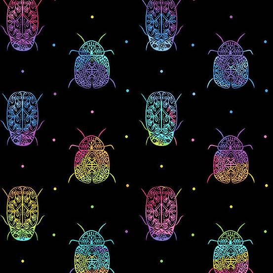 Rainbow Garden Black